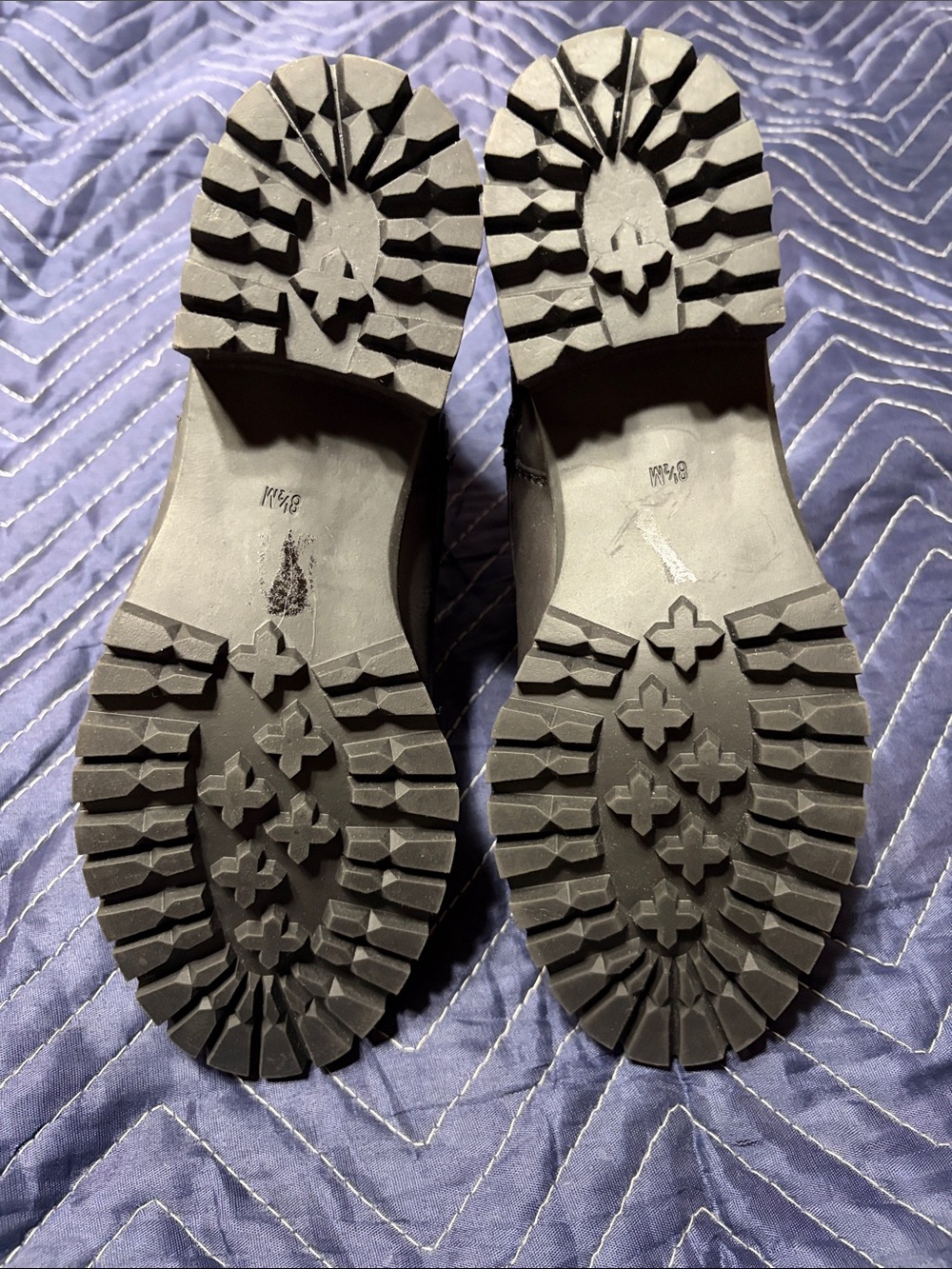 G by Guess Black Star-Stud Lace-Up Combat Boots - Picture 3 of 5